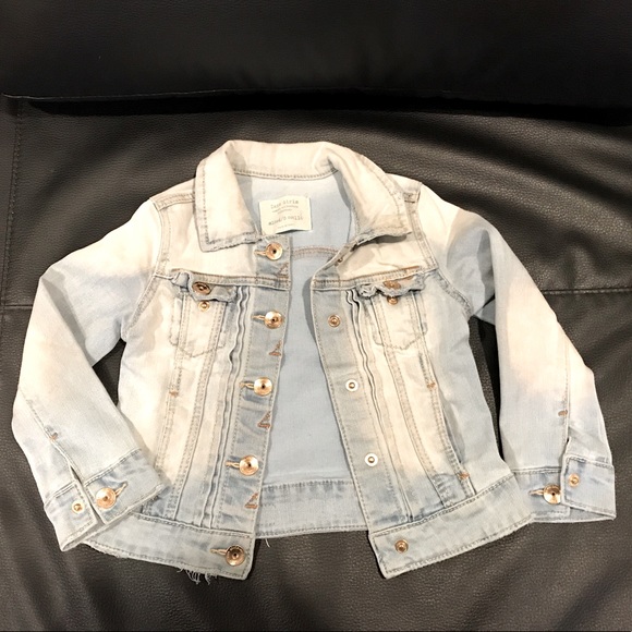 Zara Girls Denim Jacket Size 4/5 - Picture 1 of 7
